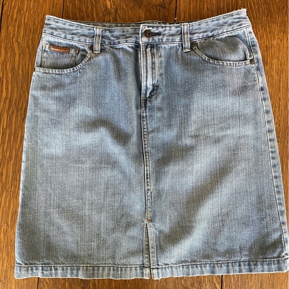 Lee Soft Jean Skirt Y2K - size 11 / 12 - Picture 3 of 9